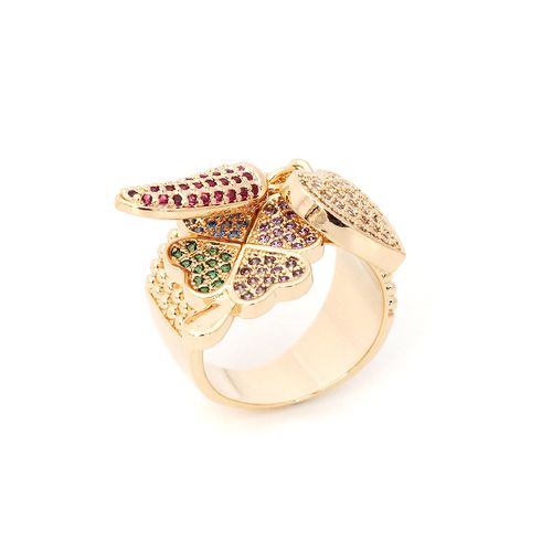 Anel zirconia colorida zirconia branca amuletos aro13 (promoção 50%)