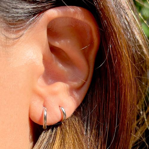 Brinco de Argola 9.6 mm Prata 925