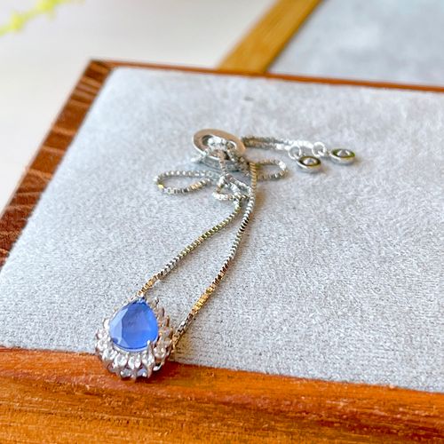 Pulseira Gota Cravejada Fusion Tanzanita Prata 925