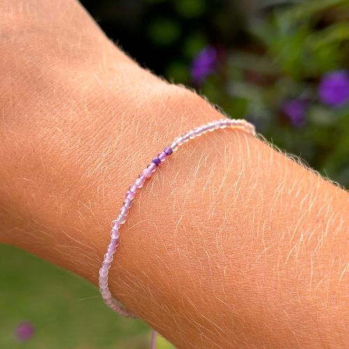Pulseira Shambala com Fluorita - Banho de Ouro 18k