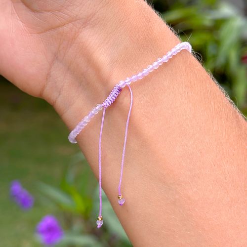 Pulseira Shambala com Pedra Jade - Banho de Ouro 18k