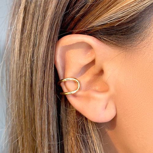 Piercing Liso Curvas - Banho de Ouro 18k