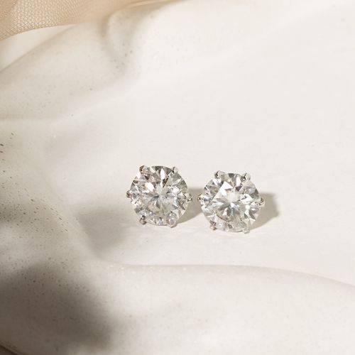 Brinco Lapidação Brilhante com Moissanite de 11mm 5.0 CT/ 500 Pontos - D VVS1 - Prata 925
